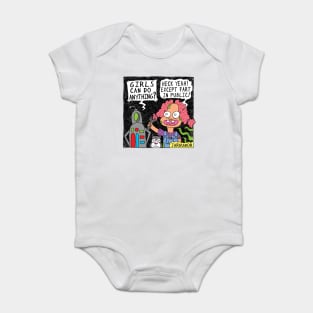 Girls Can't Fart Baby Bodysuit